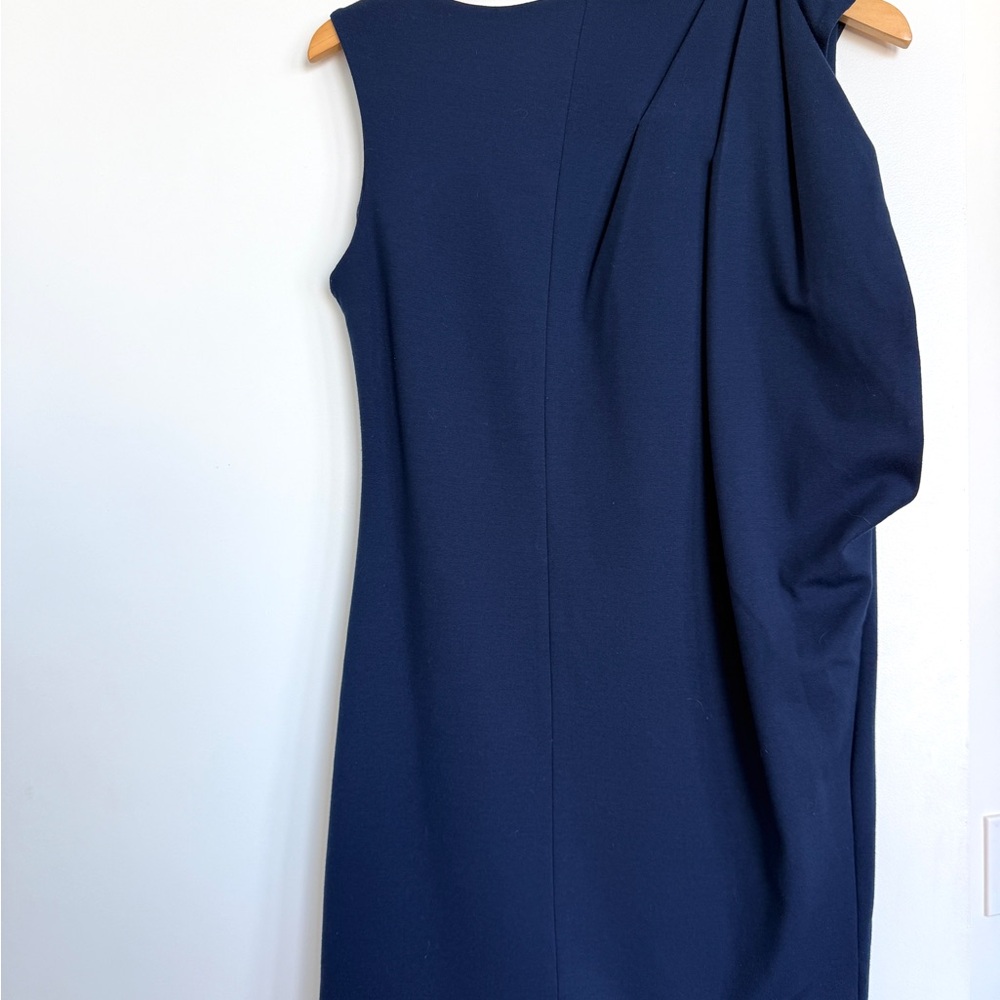 Ted Baker Navy Draped Shift Mini Dress